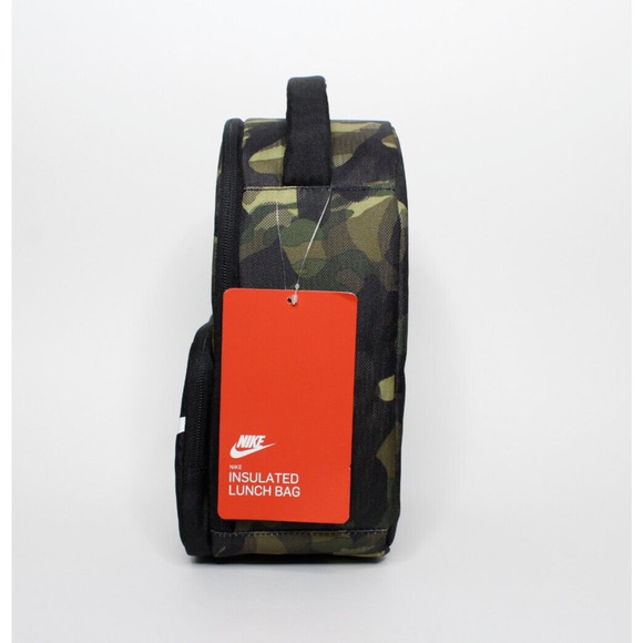 Nike Boy's Futura Fuel Pack Lunch Box Insulated Hard Shell Black Camo School New - Picture 3 of 5